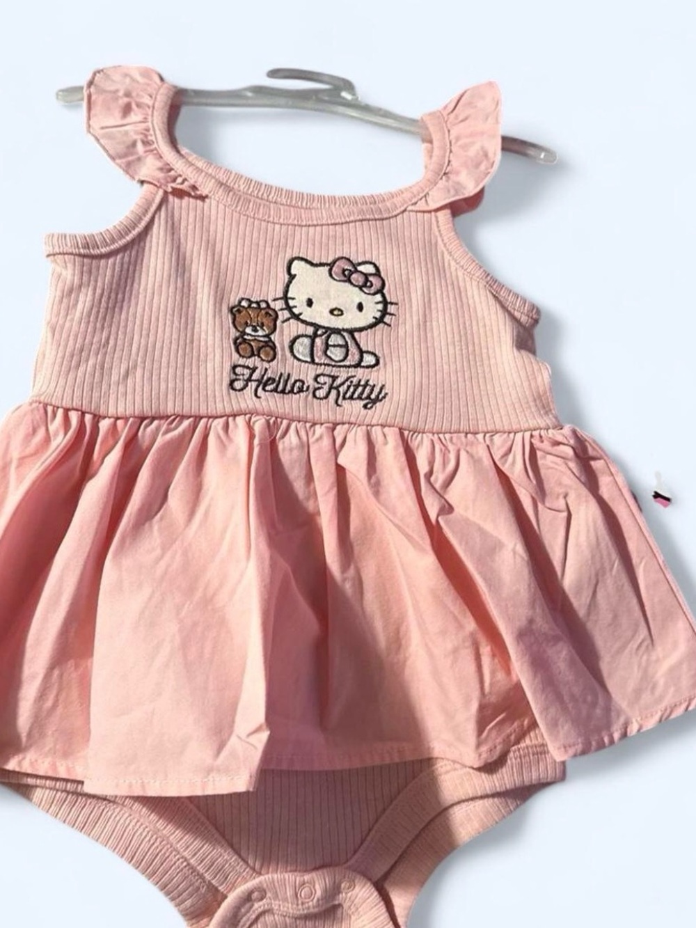 Hello Kitty Pink Ruffled Bodysuit Dress